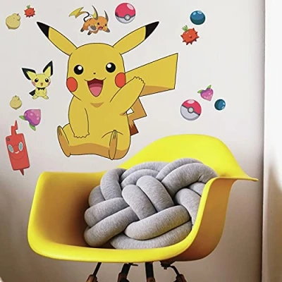 Imagen de Stickers repositionnables Pok Pika 18 cm x 17