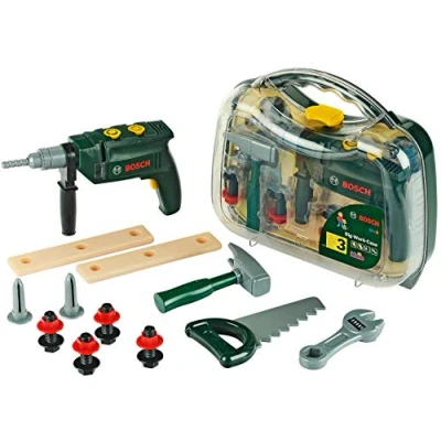 Imagen de Theo Klein 8416 Bosch tool Case, Large I 16 part kit Incl Battery Powered Drill with Light and Sound Toy for Children Aged 3 Years up