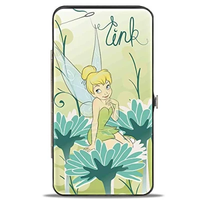 Imagen de Buckle Down Tinker Bell Cartera estándar con bisagra para Mujer, Campanilla, 7 x 4 Pulgadas,