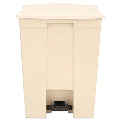 Imagen de Rubbermaid Step On 6145 68,1 L Rectangular Polietileno de Alta Densidad (HDPE) Beige Cubo basura (68,1 L, Rectangular, (HDPE), Beige, Pedal, FM, UV, OSHA)