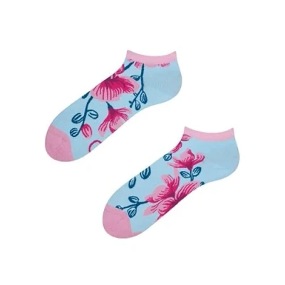 Imagen de Dedoles Calcetines Unisex Hombre Mujer y Niños Algodón muchos diseños divertidos Fútbol Bicicleta diferente izquierda derecha, color: Rosa, diseño: Orquídea (tobilleros), tamaño: 35 38