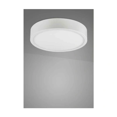 Imagen de Mantra Iluminación. Modelo SAONA. Plafón circular de 12 cm diámetro fabricado en aluminio acabado color blanco mate. Fuente luz 8W 680lm 3000K
