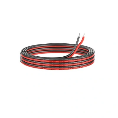 Imagen de 0.82 mm² 2 Conductor Cable de silicona paralelo 10Metros [negro 5M rojo 5M] 18awg cables conexión cobre estañado trenzado sin oxígeno Resistencia a altas temperaturas