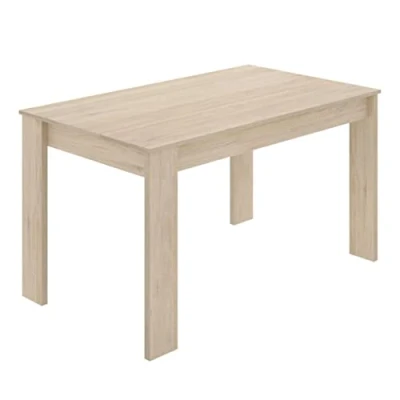 Imagen de DEKIT GRUPO RIMOBEL Sami Mesa de Comedor o Cocina Fija, Melamina, Roble Natural, 77x139x81 cm