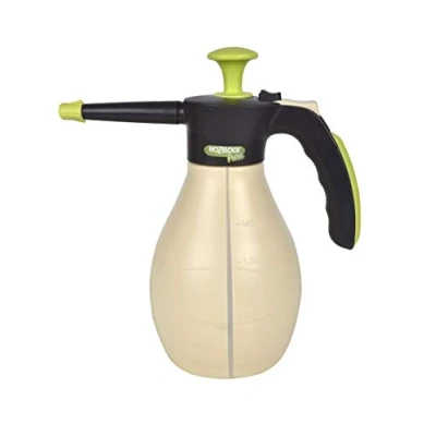 Imagen de Hozelock Pulverizador de presión previa 2 litros PURE. Alternativa a los productos químicos, blanco y amarillo, 13.8x26.5x28.1 cm 4200 0000