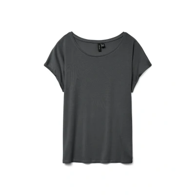 Imagen de Vero Moda AVA Camiseta básica, Mujer, Talla: XS, Asphalt