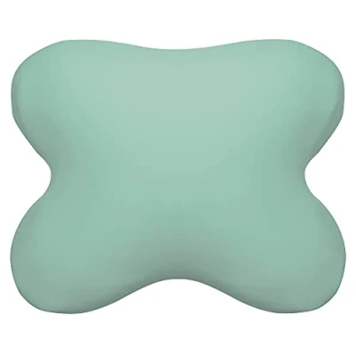 Imagen de Funda Edda Lux Hecha para Almohada Ombracio Tempur, 60/56 x 50/48 cm, de cojin Suave en Forma Mariposa, Jersey algodón 100%, Laguna