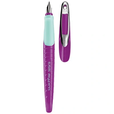 Imagen de Herlitz my.pen Fountain Pluma estilográfica, diseño de color rosa y morado