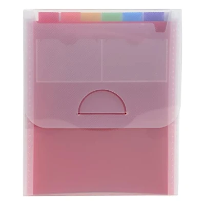Imagen de Exacompta 55798e carpeta maletín con asa de 6 compartimentos (polipropileno), 30,5 x 25,5 cm MULTICOULEUR cristal