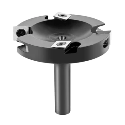 Imagen de SpeTool Fresa de Superficie Diámetro del Vástago 12 mm Corte 75 para Nivelar Madera 2+2Insertos Carburo Tungsteno Planear CNC Spoilboard Surfacing Aplanar