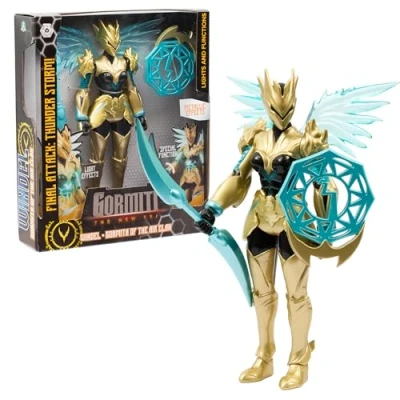 Imagen de Giochi Preziosi Gormiti, Figura articulada de 27 cm, Gormiti con Ataque Luminoso, Modelo Air Windel, para niños a Partir 4 años, GRV072