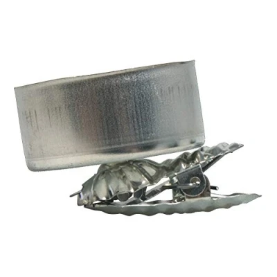 Imagen de Rayher Portavelas Plateado con Clip sujeción, 4 ud, Metal, cm ø, para Velas de té, 25209606