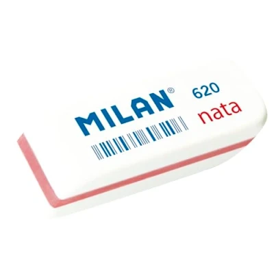 Imagen de MILAN Caja 20 gomas Nata 620 biseladas pequeñas