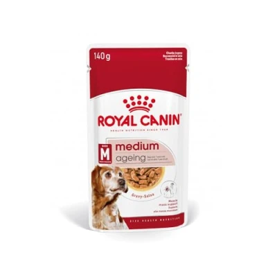 Imagen de Royal Canin Medium Ageing 10+ 10 x 140 g Comida húmeda Para perros medianos (11 A 25 kg) partir de los años apoyar el envejecimiento saludable