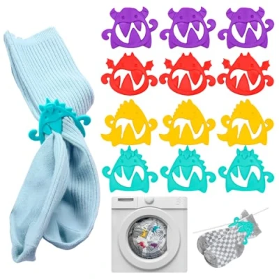 Imagen de LPAMABA Pinzas para Calcetines Lavadora, Clips de Plastico, Emparejar Calcetines, Soporte Tender (36)