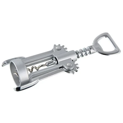 Imagen de Fackelmann Sacacorchos Doble Palanca BAR&amp;WINE en ABS y Acero Cromado. Color Inox. Aprox. 16,5cm. 1 ud.