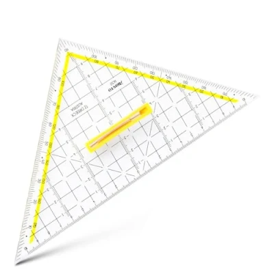 Imagen de Aristo Escuadra para dibujo técnico (Plexiglas, 225 mm), transparente