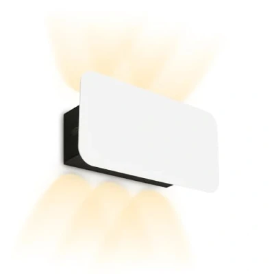 Imagen de Briloner Aplique de pared LED Meluna, blanco, regulador táctil, USB