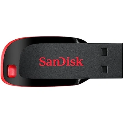 Imagen de Memoria USB 64 GB SanDisk Cruzer Blade, 2.0, A, Ultracompacta, Unidad Flash Elegante, Negro