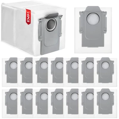 Imagen de 16 Bolsas de Aspiradoras Compatibles para Q Revo/Qrevo Pro/Qrevo MaxV/Qrevo S/Qrevo Master/Qrevo Slim/Qrevo,Bolsas Repuesto Compatibles,Recambios Filtro