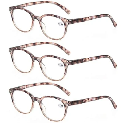 Imagen de Un Pack de 3 Gafas Lectura 2.5/Gafas para Presbicia Mujeres,Buena Vision Ligeras Comodas,Vista Cerca/Vista Cansada,Colores Rojo