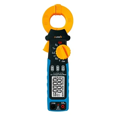 Imagen de C LOGIC 8730 Pinza de Fugas Corriente AC 150A TRMS y Filtro Paso Bajo (LPF) Tension AC/DC 600V Resistencia Capacitancia Temperatura Rango AUTO CAT. III