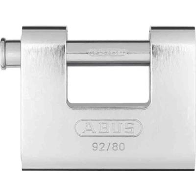 Imagen de Abus 92/80 KA8521 Candado Monoblock rectangular blindado 80mm llaves iguales