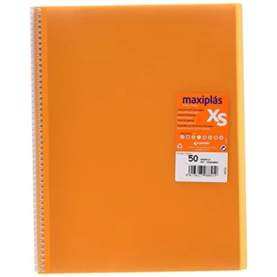 Imagen de Grafoplas 39885052 Carpeta de 50 fundas, A4, tapas PP, color naranja