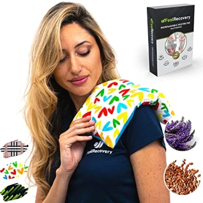 Imagen de Saco Térmico Semillas Multiusos Almohada para Calentar en Microondas (35x18 cm) Bolsa de Calor Cojín con Funda Lavable, Tela Algodón 100% y Olor a Lavanda (Sport)