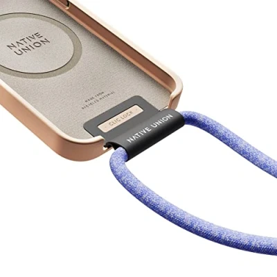 Imagen de Native Union Bandolera Ajustable y Desmontable Fabricada con Poliéster Reciclado rPET Sólo Clic Classic Pop para iPhone 13, Pro &amp; MAX (Lilac)