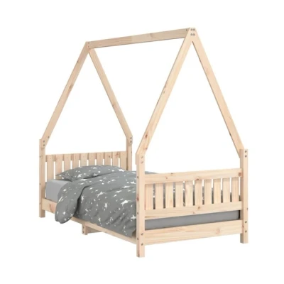 Imagen de vidaXL Estructura de Cama para niños Madera Maciza Pino 80x160 cm