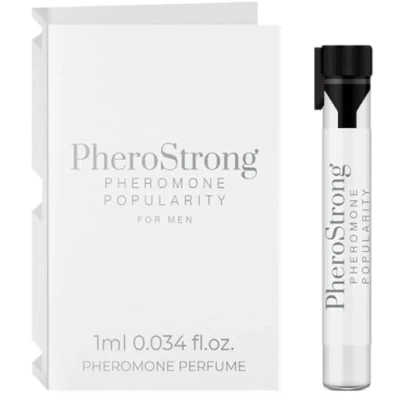 Imagen de PheroStrong Popularity For men feromonas Strong perfume Man with sexo para hombre afrodisíaco atraer mujeres, de larga duración, tamaño viaje 1 ml