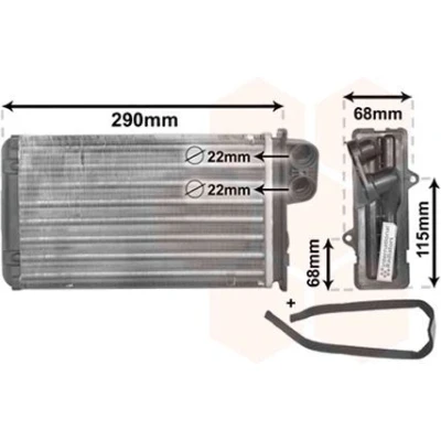 Imagen de VAN WEZEL 40006100 Radiador de Calefaccion