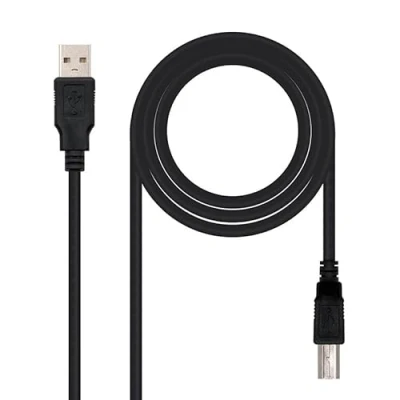 Imagen de Nanocable Cable USB 2.0 Impresora Tipo A/M B/M 1 M