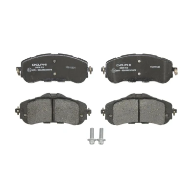 Imagen de DELPHI LP2506 Juego de pastillas freno no preparado para indicador desgaste Chapa antichirridos con accesorios PEUGEOT: 308 II Hatchback