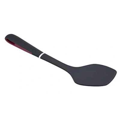Imagen de Jata AC4 Pala de Nylon, Mango Ergonómico Silicona, Antideslizante, Apto Lavavajillas, Resistencia 240, Negro