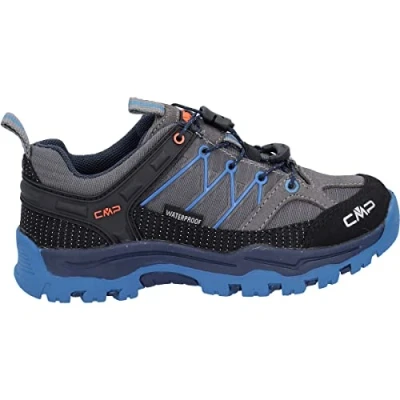 Imagen de CMP Kids Rigel Low Trekking Shoe Wp, Zapatillas de Senderismo Unisex niños, Multicolor (Graffite Oltremare), 32 EU