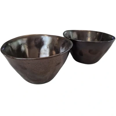 Imagen de PintoCer Cuencos de Cereales, Juego 2 Cuencos, Ceramica Gres, Tazón Desanuyo, Cuenco Sopa.