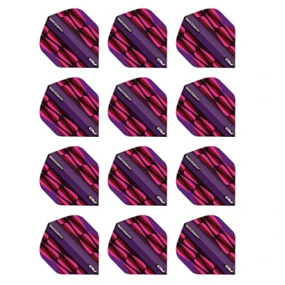 Imagen de RED DRAGON Hardcore Radical Pink Teardrop Dart Flights 4 juegos por paquete (12 vuelos de dardos en total)