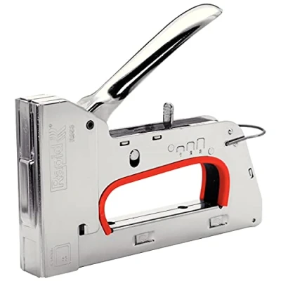 Imagen de Rapid Grapadora Profesional Manual PRO R353 para Grapas No. 53, Tapicería con 3 Posiciones Ajustables, Gatillo Ergonómico, y Empuñadura Ergonómica, Fabricada en Suecia (20511250)