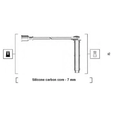 Imagen de MAGNETI MARELLI 941255180828 Juego de Cables Encendido ROVER: 25 Hatchback
