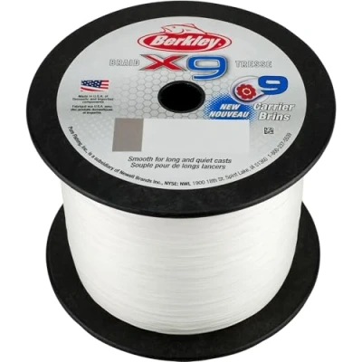 Imagen de Berkley x9 Línea Trenzada Crystal 2000m 0.30mm (31.5kg) Hilo trenzado