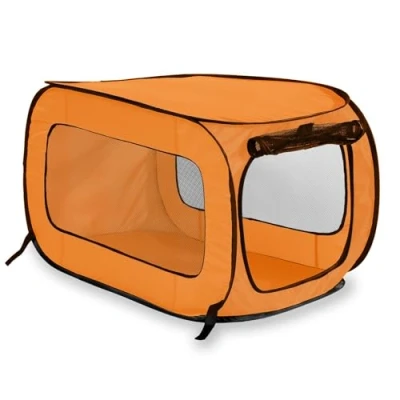 Imagen de Beatrice Home Fashions jaulas para Mascotas, Poliéster, Naranja, 83 cm L x 50 W H