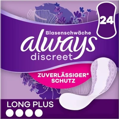 Imagen de Always Discreet Long Plus Bragas de incontinencia para mujer, protección fuerte que apenas se siente