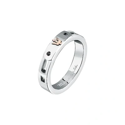 Imagen de Maserati Anillo de Hombre en Acero, PVD Oro Rosa, Cristales, Colección Iconic JM423AVD29019