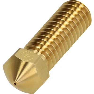 Imagen de BROZZL Volcano 10601060 Boquilla de latón para E3D Hotend y Artillery Sidewinder X1 (1,75 mm, diámetro 0,6 mm)