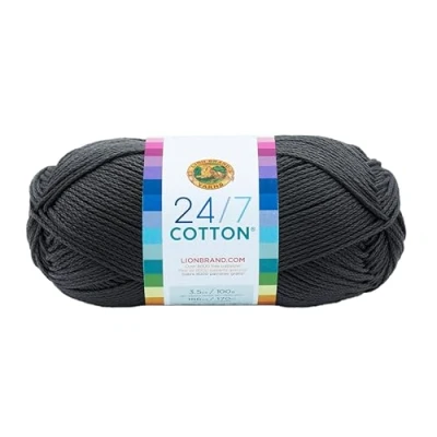 Imagen de Lion Brand Yarn Company algodón de Lana, 100% algodón, Color Gris
