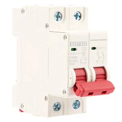 Imagen de Interruptores Automáticos Miniatura Interruptor Fotovoltaico 2P 32A DC 500V de Seguridad MCB DZ47 63Z Accesorios Protección Eléctrica
