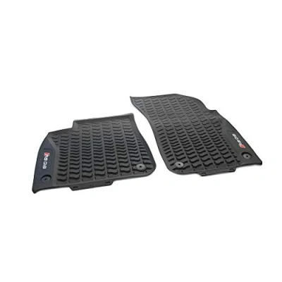 Imagen de Audi 4M8061221B041 Alfombrillas de Goma Delanteras, 2 Goma, para Todas Las Condiciones climáticas, Negras, con Texto RSQ8
