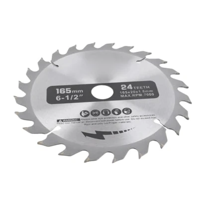Imagen de Diámetro de la Hoja Sierra Circular 165 mm y 24 Dientes 20mm para Ccorte Madera Disco Corte
